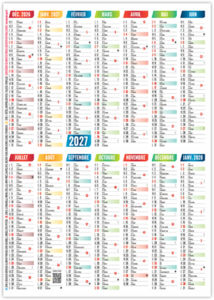 Calendrier poche entreprise Chloé 2027 4