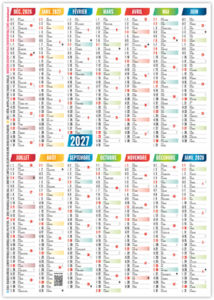 Calendrier poche personnalisable Loïc 2027 4