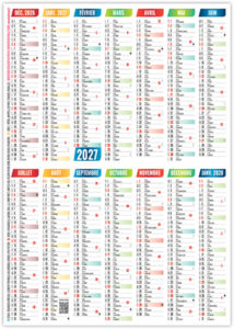 Calendrier poche personnalisé Philippe 2027 4