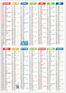 Calendrier poche publicitaire Lili 2027 4