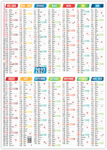 Calendrier poche publicitaire Tristan 2027 4