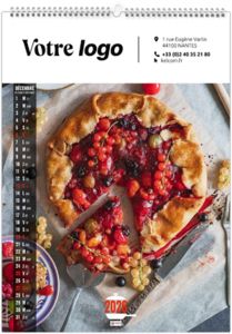 Calendrier publicitaire couleurs cuisine 2026 2