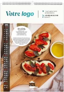 Calendrier publicitaire couleurs cuisine 2026 8