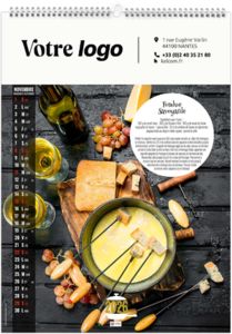 Calendrier publicitaire couleurs cuisine 2026 9