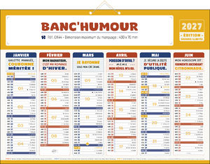 Calendrier publicitaire de banque humour, Humour