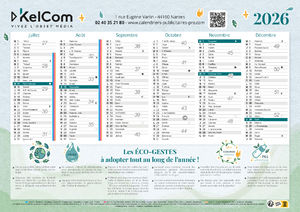 Calendrier publicitaire Eco-gestes 1