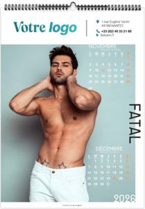 Calendrier publicitaire fatal 2026 4