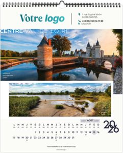 Calendrier publicitaire la france panoramique 2026