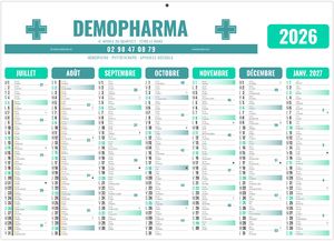 Calendrier publicitaire gameco pharma 2026 1