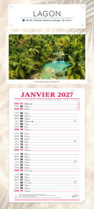 Calendrier publicitaire lagon, Aquablue 1