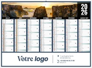 Calendrier publicitaire liberté bretagne 2026 2
