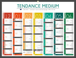 Calendrier publicitaire personnalisé tendance, Medium Tendance