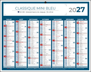 Calendrier publicitaire petit format, Classique Mini 1