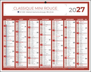 Calendrier publicitaire petit format, Classique Mini 3