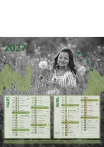 Calendrier publicitaire photographe, Enfants 1