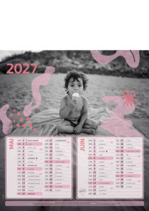 Calendrier publicitaire photographe, Enfants 2