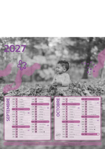 Calendrier publicitaire photographe, Enfants 4