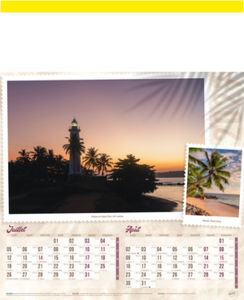 Calendrier publicitaire plage, Plages du monde 3