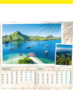 Calendrier publicitaire plage, Plages du monde 4