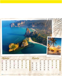 Calendrier publicitaire plage, Plages du monde 5