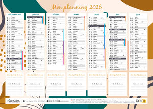 Calendrier publicitaire Planner