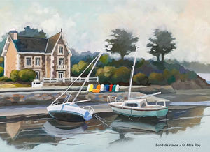 Calendrier publicitaire poches paysages, Peintures 2