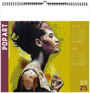 Calendrier publicitaire pop'art 2026 7