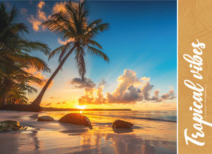 Calendriers publicitaires de poches plage, Plages Cocotiers