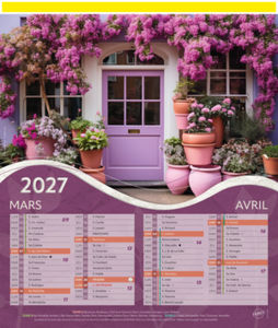 Calendriers publicitaires jardins, Jardins  1