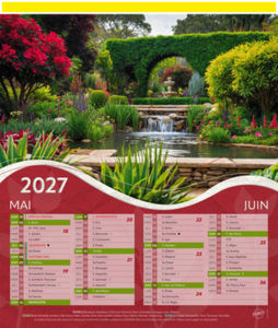 Calendriers publicitaires jardins, Jardins  2