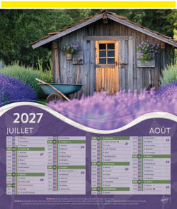 Calendriers publicitaires jardins, Jardins  3