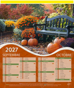 Calendriers publicitaires jardins, Jardins  4
