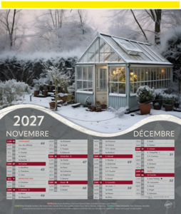 Calendriers publicitaires jardins, Jardins  5