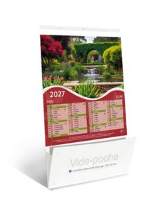 Calendriers publicitaires jardins vide poche, Gardens 2
