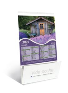 Calendriers publicitaires jardins vide poche, Gardens 3