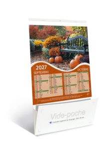 Calendriers publicitaires jardins vide poche, Gardens 4