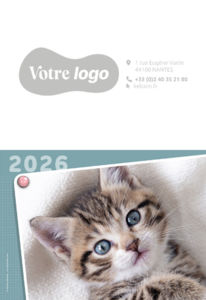 Calendriers publicitaires poches animaux, Nos amis 1