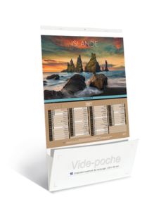 Calendriers publicitaires vide poche, Sites du Monde