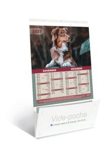 Calendriers publicitaires vide poches chats chiens, Chats et Chiens 4