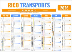 Calendrier entreprise gameco a vos couleurs 2026 1