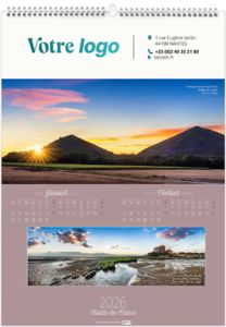 Calendrier entreprise paysages 2026