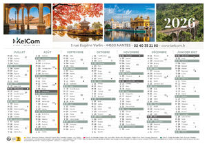 Voyages - Calendrier Personnalisé 7