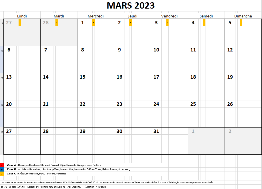 cal-excel-mars-2023